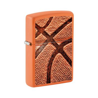 Zippo Benzin-Feuerzeug Orange matt Basketball 3D 60007369, unbefüllt
