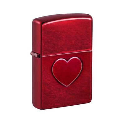 Zippo Benzin-Feuerzeug Candy Apple red, Stamp Heart, 60007423 unbefüllt