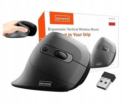 Computermaus Drahtlose Maus Vertikale Maus für Laptop-Computer Zenwire WL-159