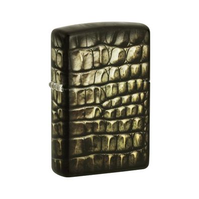 Zippo Benzin-Feuerzeug 540 schwarz, Fusion Alligator Skin 60007249, unbefüllt