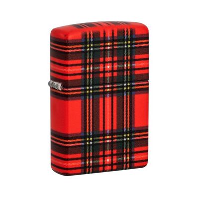 Zippo Benzin-Feuerzeug rot color 540, Red Plaid 60007246, unbefüllt