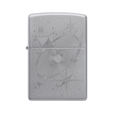 Zippo Benzin-Feuerzeug satin Finish, Nostalgia/Vintage 60007476, unbefüllt