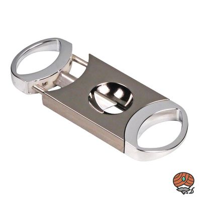 Passatore Zigarrenschneider (V-Cut / Kerbschnitt) Metall, gunmetal (grau)
