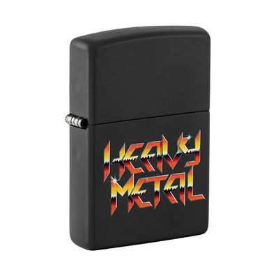 Zippo Benzin-Feuerzeug Heavy Metal Design, unbefüllt
