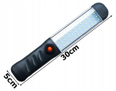 Akku Arbeitsleuchte LED Stablampe Werkstattlampe Handlampe mit Magnet AK48