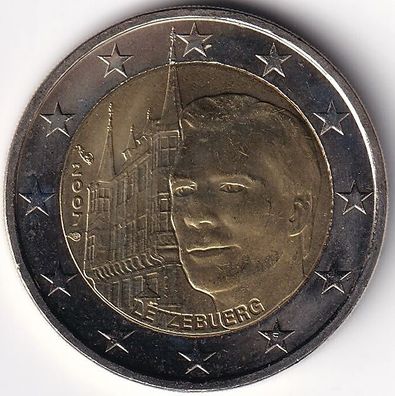 2 Euro Gedenkmünze Luxemburg - 2007 - "Großherzog Henri - Großherzoglicher Palast"