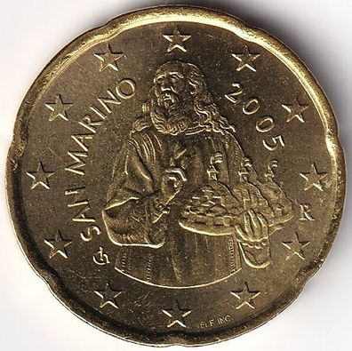 20 Cent Münze San Marino - 2005
