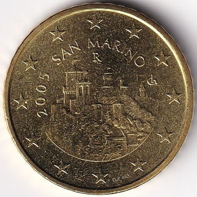 50 Cent Münze San Marino - 2005 (sehr selten !!)