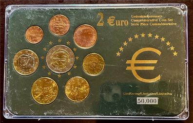 KMS - Griechenland - KMS-Satz 2009 - 0.01 € - 2.00 € im Folder ("limitiert")