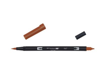 Tombow ABT-947ABT Dual Brush Pen 947 burnt sienna