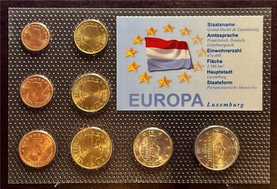 KMS - Luxemburg 2004 - EURO-Motivsatz - ("auf Folie verschweißt")