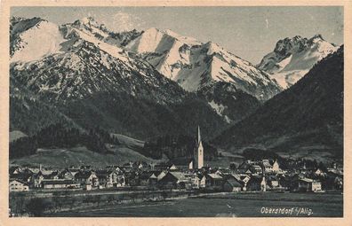 AK Obersdorf (57234), im Bayr. Allgau, gelaufen