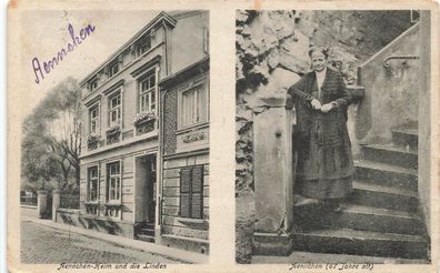 AK Aennchen Schumacher, Aennchen-Heim und die Linden, gelaufen 28.12.1930