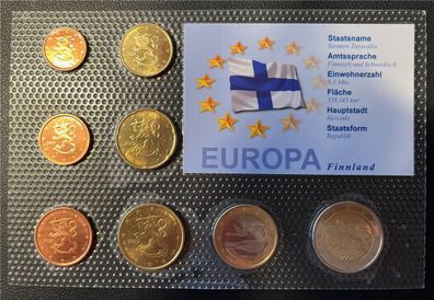 KMS - Finnland 2007 - EURO-Motivsatz - ("auf Folie verschweißt")