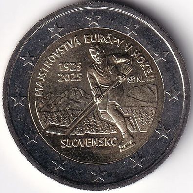 2 Euro Gedenkmünze Slowakei - 2025 - "100. Jahrestag des ersten Internationalen Sport