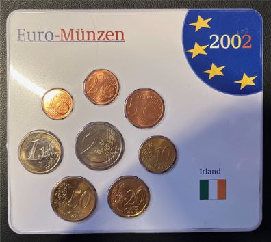 KMS - Irland 2002 - KMS-Satz - "Euro-Munzen 2002" (ungeöffnet und org. verschweißt)
