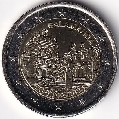 2 Euro Gedenkmünze Spanien - 2025 - "UNESCO Welterbestätten Salamanca"