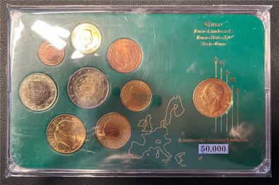 KMS - Luxemburg 2018 - KMS-Prestigesatz mit Gedenkmarke (ungeöffnet und org verschwei