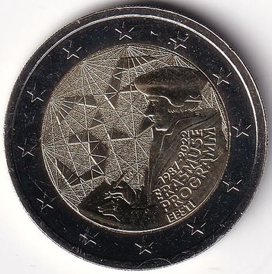 2 Euro Gedenkmünze Estland - 2022 - "30 Jahre Erasmus-Programm"