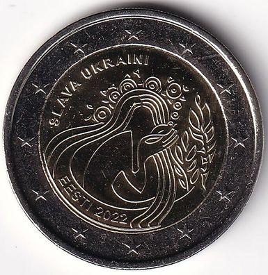 2 Euro Gedenkmünze Estland - 2022 - "Ruhm der Ukraine"