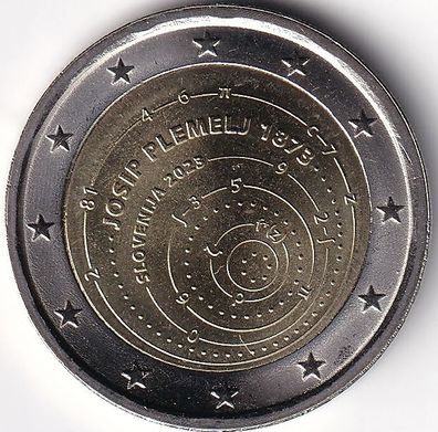 2 Euro Gedenkmünze Slowenien - 2023 - "150. Geburtstag Josip Plemelj"