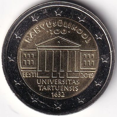 2 Euro Gedenkmünze Estland - 2019 - "100 Jahre Universität Tartu"