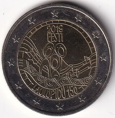 2 Euro Gedenkmünze Estland - 2019 - "150 Jahre estnisches Liederfest"