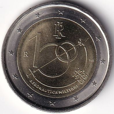 2 Euro Gedenkmünze Italien - 2023 - "100 Jahre Italiensche Luftstreitkräfte"