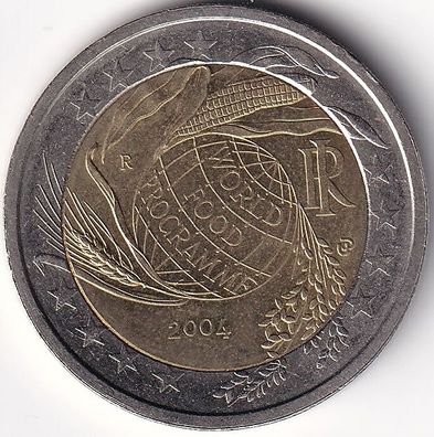 2 Euro Gedenkmünze Italien - 2004 - "Welternährungsprogramm"