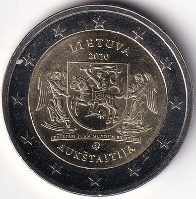 2 Euro Gedenkmünze Litauen - 2020 - "Litauische ethnographische Region: Oberlitauen"