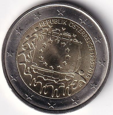 2 Euro Gedenkmünze Österreich - 2015 - "30 Jahre Europaflagge"