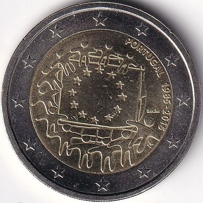 2 Euro Gedenkmünze Potugal - 2015 - "30 Jahre Europaflagge"
