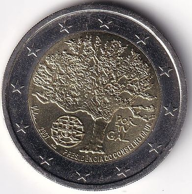 2 Euro Gedenkmünze Potugal - 2007 - "EU-Ratspresidentschaft"