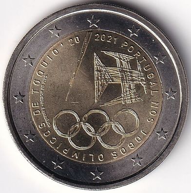 2 Euro Gedenkmünze Potugal - 2021 - "Sommer-Olympiade 2021"