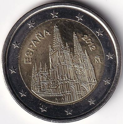 2 Euro Gedenkmünze Spanien - 2012 - "Kathedrale von Burgos"