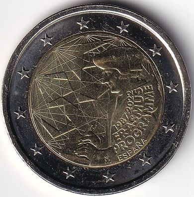 2 Euro Gedenkmünze Spanien - 2022 - "35 Jahre Erasmus-Programm"