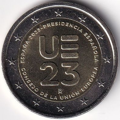 2 Euro Gedenkmünze Spanien - 2023 - "Vorsitz i. Rat d. Europäischen Union"
