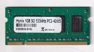 Hynix, 1GB, SO, 533MHz, PC2-4500S