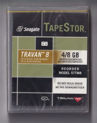 Seagate, Data Tape Cartridge, Travan 8 Datenkassette 4/8GB (OVP)