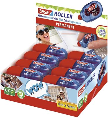 16x tesa 59819 ecoLogo Mini Einweg-Kleberoller permanent(P)