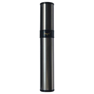 Angelo Zigarren Tube / Etui Edelstahl, silber, für 1 Zigarre, bis Ringmaß 55