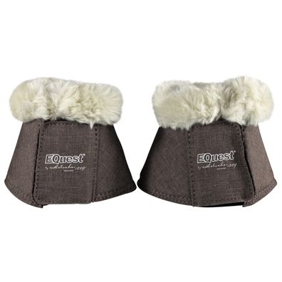 EQuest Hufglocke Melange speziell für Shettys, 2er Set - Mocha