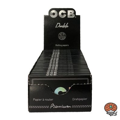 1 Box OCB Premium Double Papers, Zigarettenpapier kurz, 25 x 100 Blatt