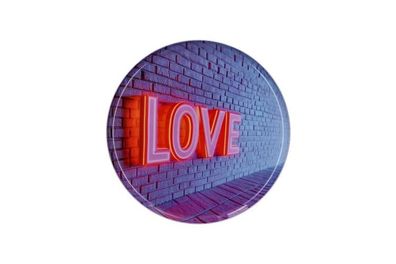 Love Trays, Dekotablett S, rund, LOVE 1 St