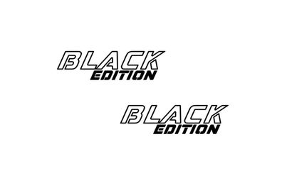 Black Edition 2x hochwertiger Vinyl Aufkleber für Autos Motorräder LKWs Fahrzeug