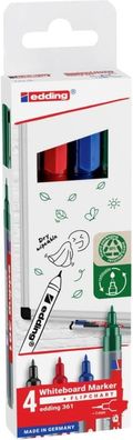 edding 361 Whiteboardmarker sortiert (4er Set)