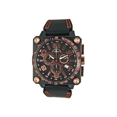Zeno-Watch - Armbanduhr - Herren - Quarz 3 Chrono Tachymeter - 90240Q-BRG-d6