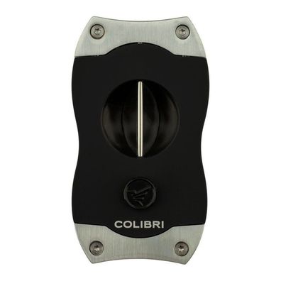 Colibri Zigarrenschneider (V-Cut / Kerbschnitt) schwarz/chrom