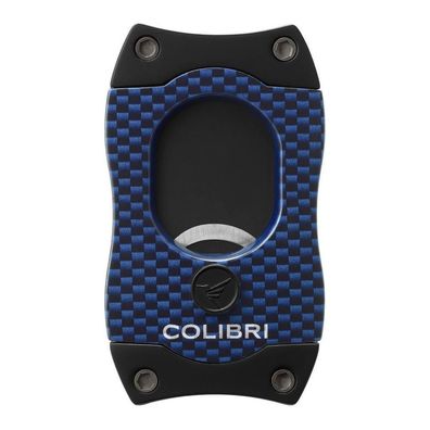 Colibri Zigarrenschneider (S-Cut II) Carbondesign blau