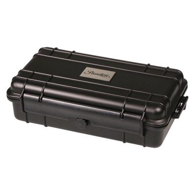 Passatore Cigar Case Reisehumidor aus Acryl, schwarz, für ca. 10-15 Zigarren